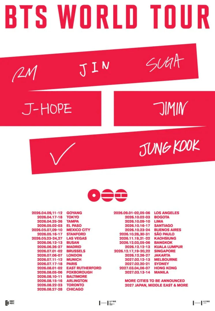 BTS 2026 World Tour