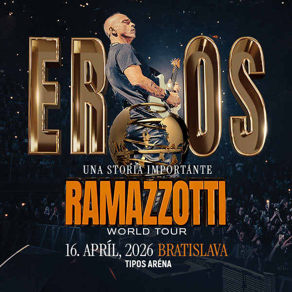 Eros Ramazzotti Bratislava stojan, kovový, s nápisem, na zdi, dekorace od Swapik CZ, originální design, vhodné do interiéru.