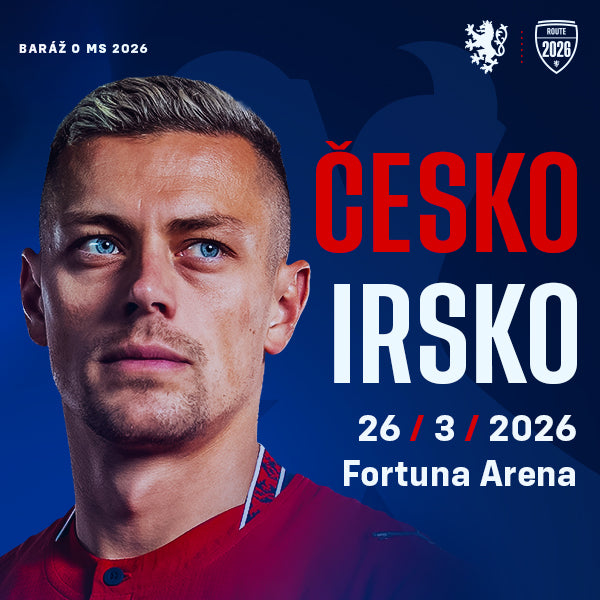 Lístky na zápas Česko - Irsko 26.3.2026, sportovní vstupenky od Swapik CZ, zobrazené v obrázku.